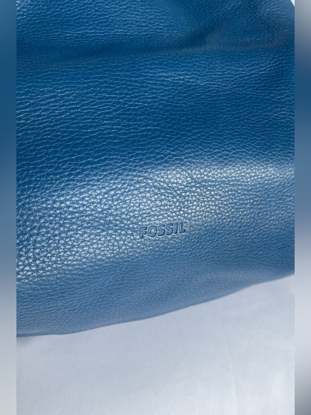 Fossil Leather Maya Hobo Crossbody Glazed Pebbled Bag - Picture 6 of 14